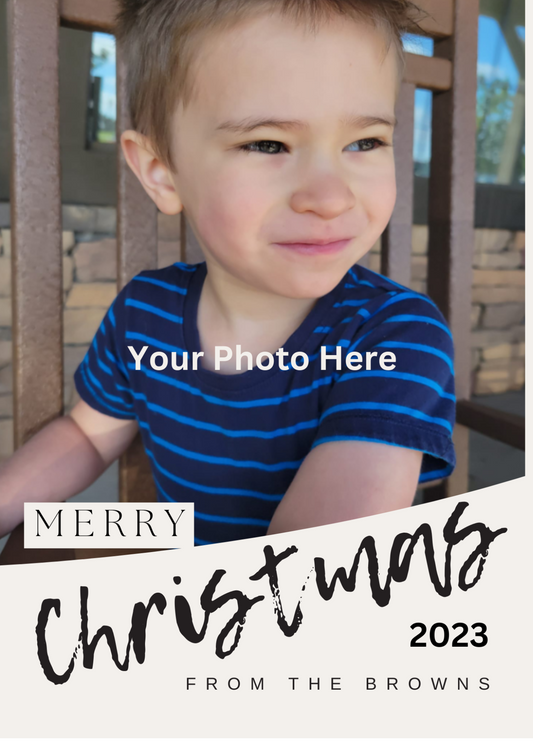 Pack Of Customizable Holiday Cards- (You must provide picture)