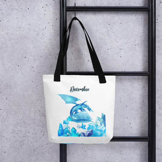 December Dragon & Crystals Tote bag