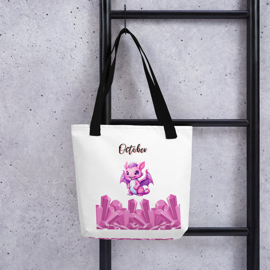 October Dragon & Crystal Tote bag