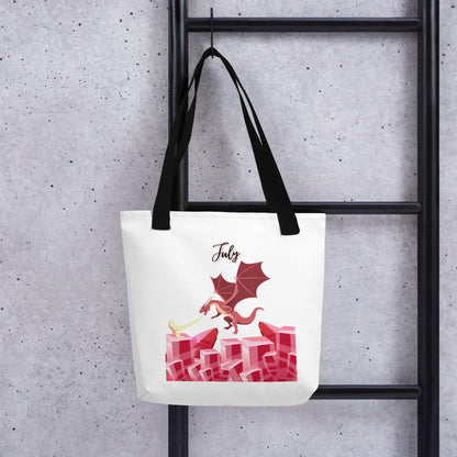 July Dragon & Crystal Tote bag