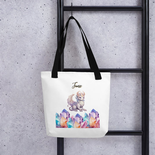 June Dragon & Crystal Tote bag