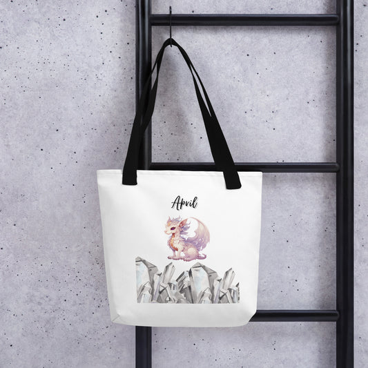 April Dragon & Crystal Tote bag