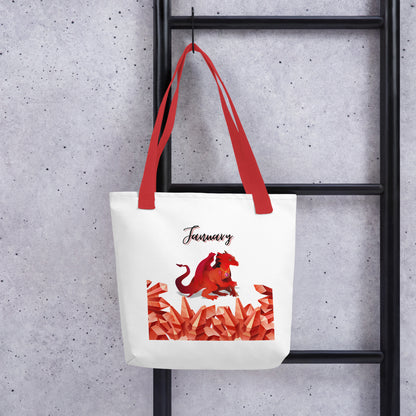 January Dragon & Crystal Tote bag