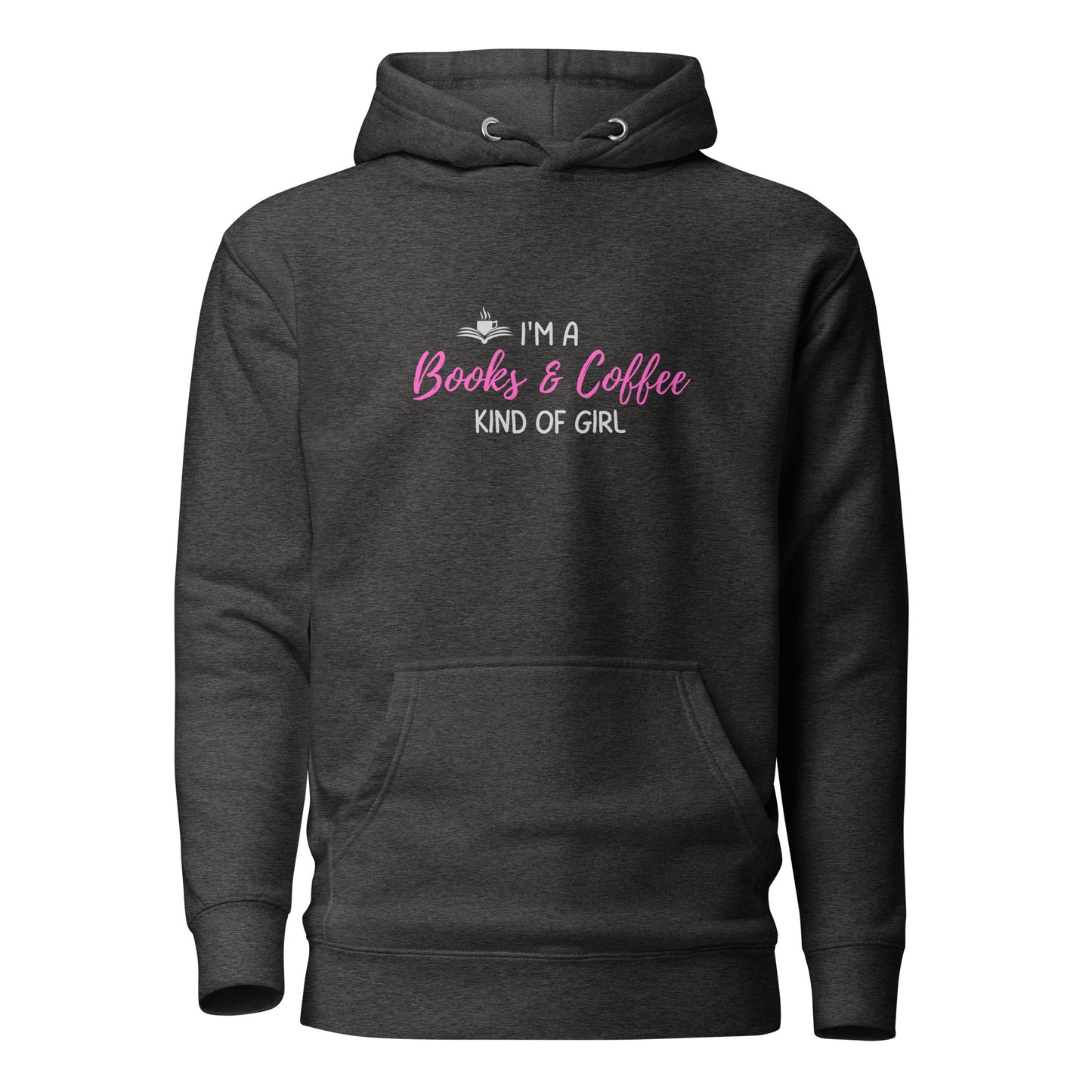 Books & Coffee Girl Unisex Hoodie