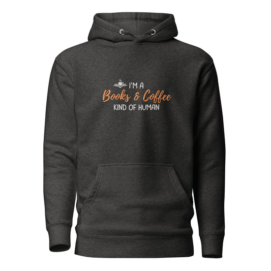 Books & Coffee Human Unisex Hoodie