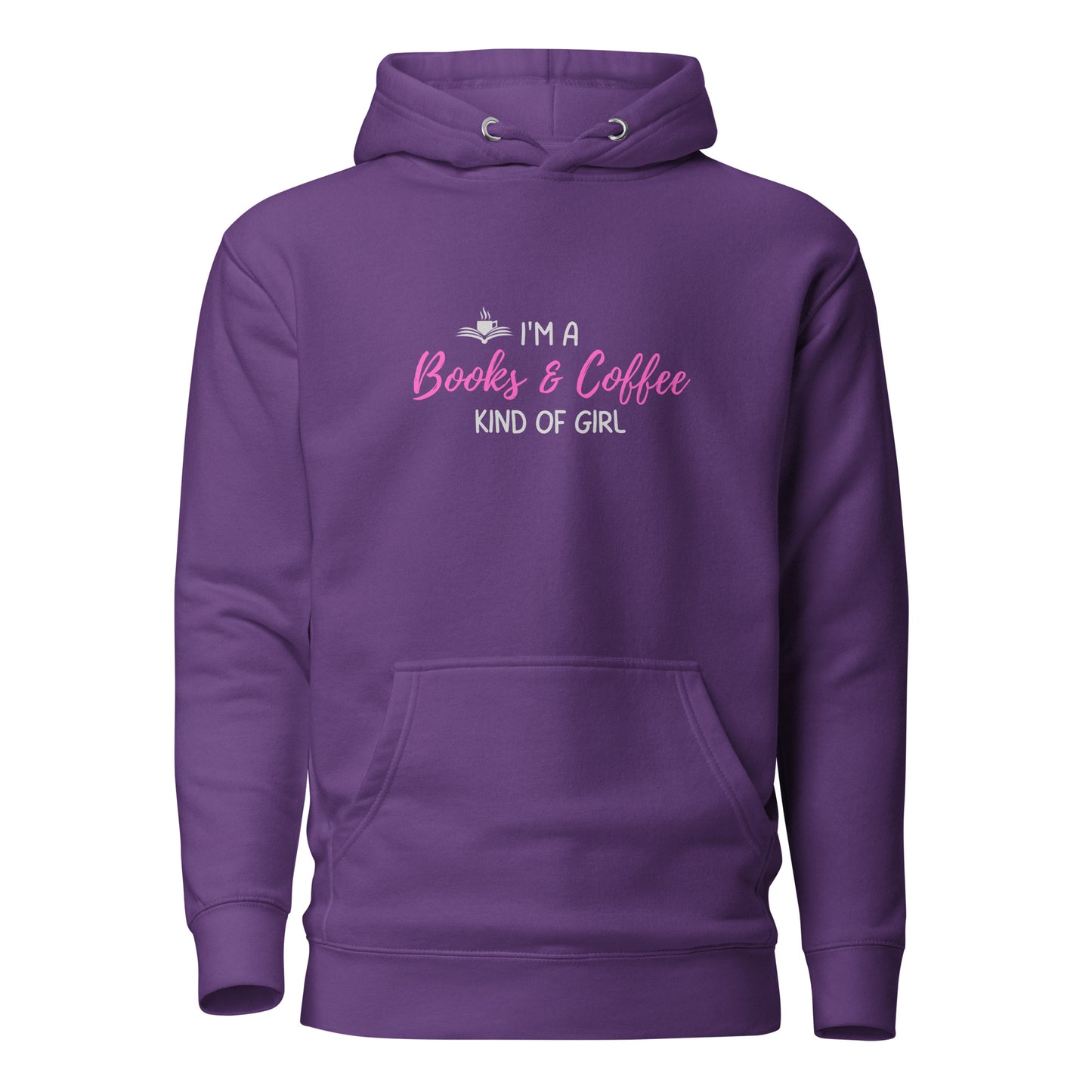 Books & Coffee Girl Unisex Hoodie