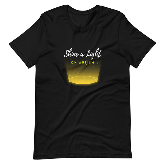 Shine A Light On Autism Unisex t-shirt