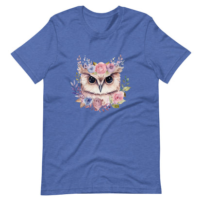 Whimsical Owl Bloom Unisex t-shirt